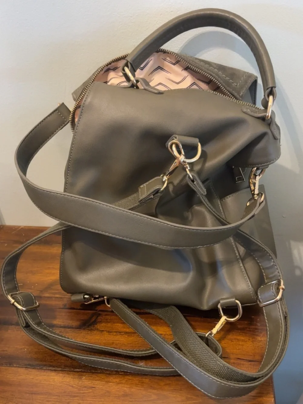 Moda Luxe Olive Green back pack